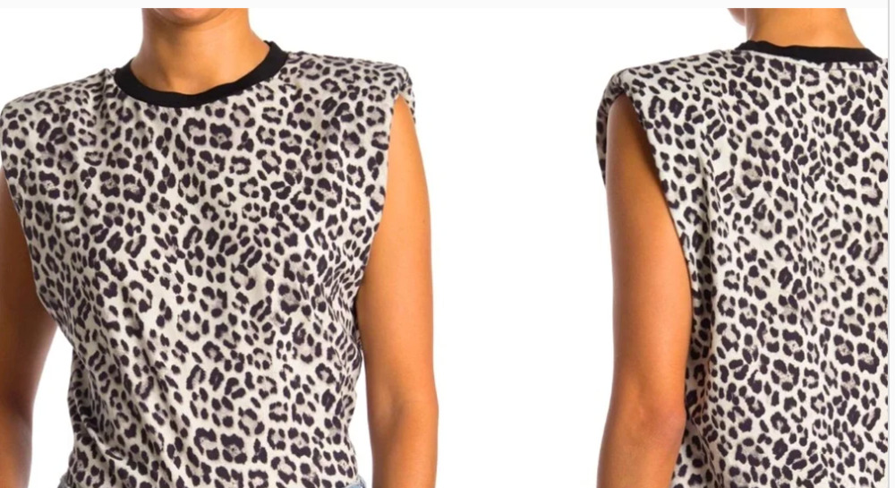 Alice + Olivia Leopard Print Tank Top t-shirt and jogger pant set- Brand New - Picture 3 of 7